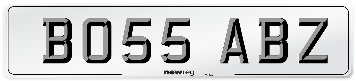 BO55 ABZ Number Plate from New Reg